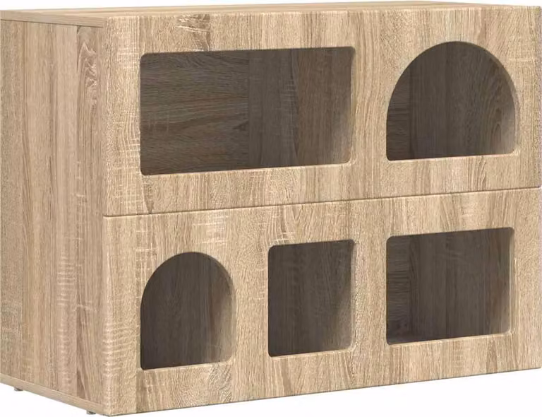 Credenza Rovere Sonoma 80.5 x 35 x 59 cm Legno multistrato