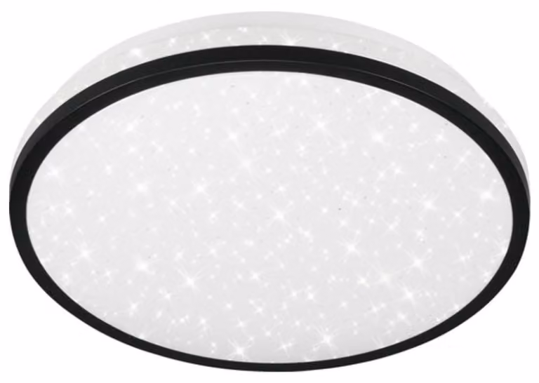 Lampada da soffitto a LED sensore di movimento decorazione a stelle 16 W nera Ø28cm Telefunken