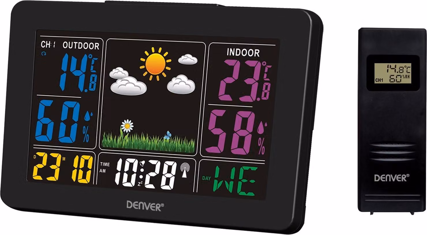 Stazione meteorologica con orologio/sveglia