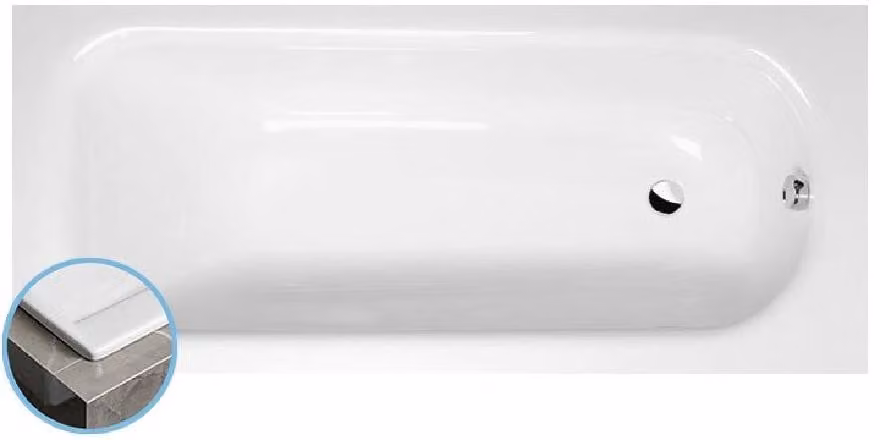 Vasche da bagno Polysan - Vasca da bagno 1600x700x390 mm, bianco 24611S