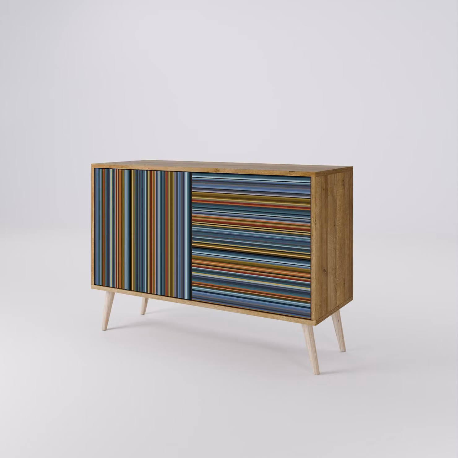 Cassettiera Spacerebels a 2 ante - credenza cassettiera - credenza alta - mobile guardaroba - soggiorno camera da letto - 57,5×111×42 (HxLxP)