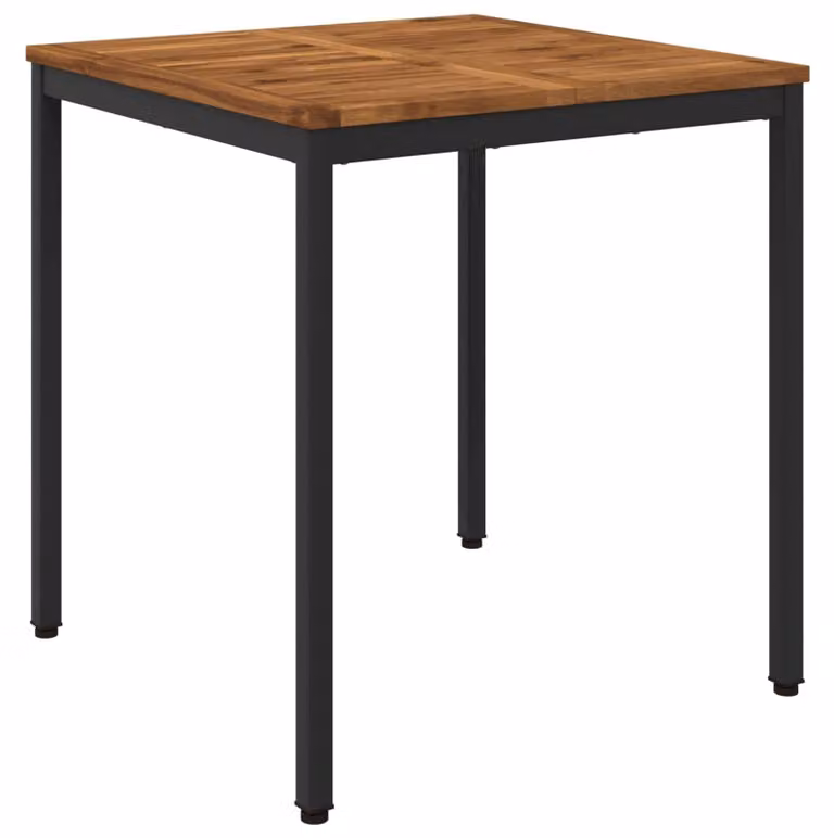 Tavolo da giardino in legno massello, dimensioni 70x68,5x75 cm