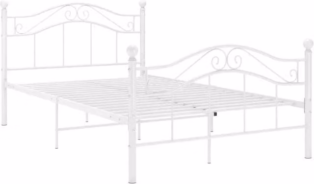 Giroletto-Struttura Letto Bianco in Metallo 120x200 cm 294408