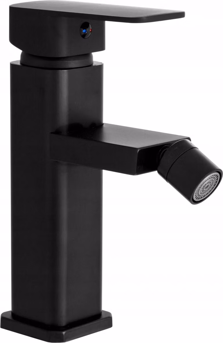 Granitan - Miscelatore bidet - Rubinetto bagno altezza 17,5 cm - Rubinetto nero - ottone - CARO