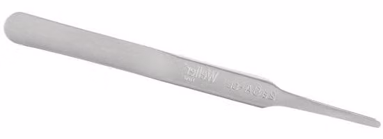 Pinza per riparazioni elettroniche - Amagnetica - 2 mm - Acciaio color argento