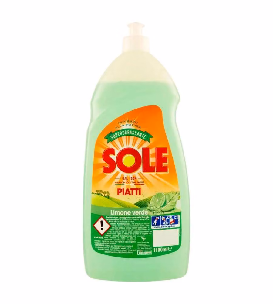 Detersivo Piatti al limone Verde 1Lt