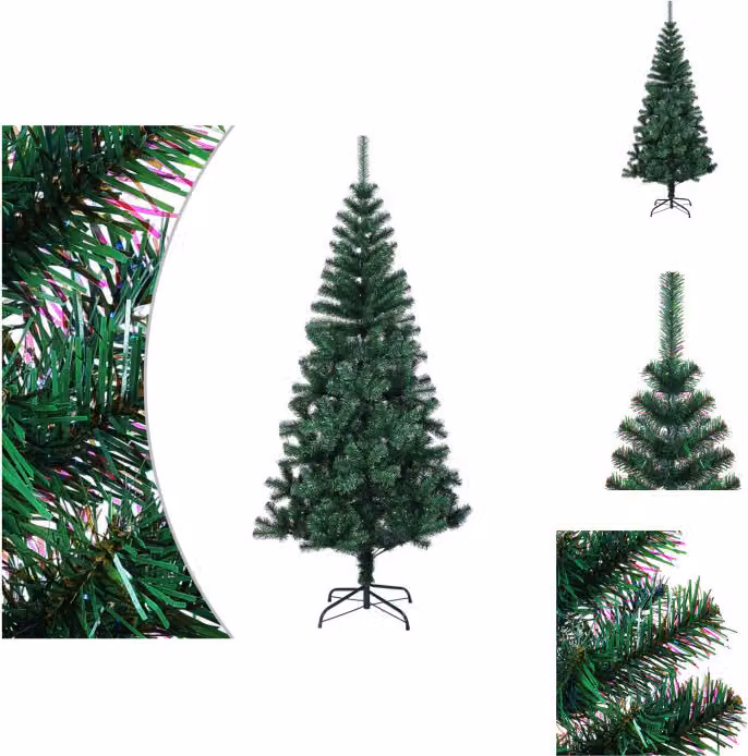 vidaXL Albero di Natale Artificiale Verde Pizzo Iridescente 240 cm PVC - Alberi di Natale