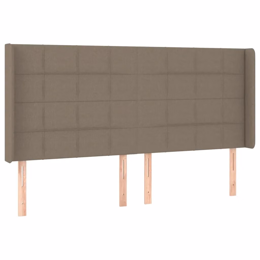 Testiera ad orecchio Design Mania in tessuto beige L: 163 cm, P: 16 cm, H: 118/128 cm – 2