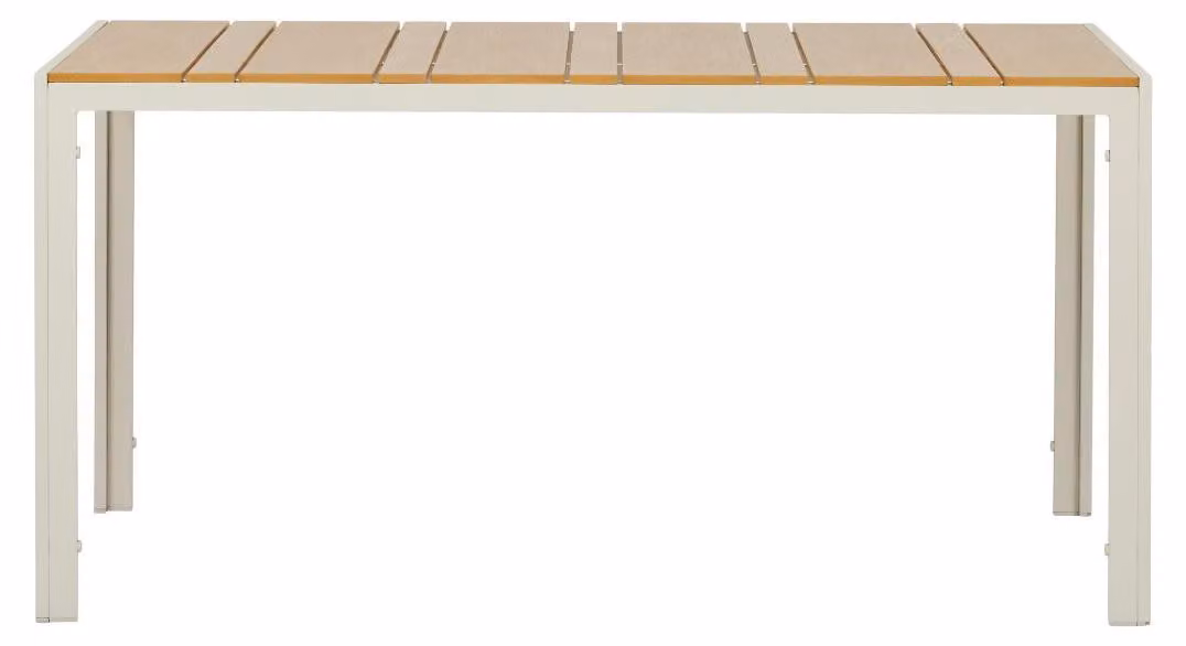 Tavolo da giardino Noah 150x90 cm, effetto teak.