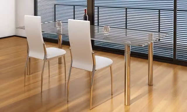 Set di 2 sedie da pranzo moderne vidaXL in similpelle bianca per cucina e sala da pranzo