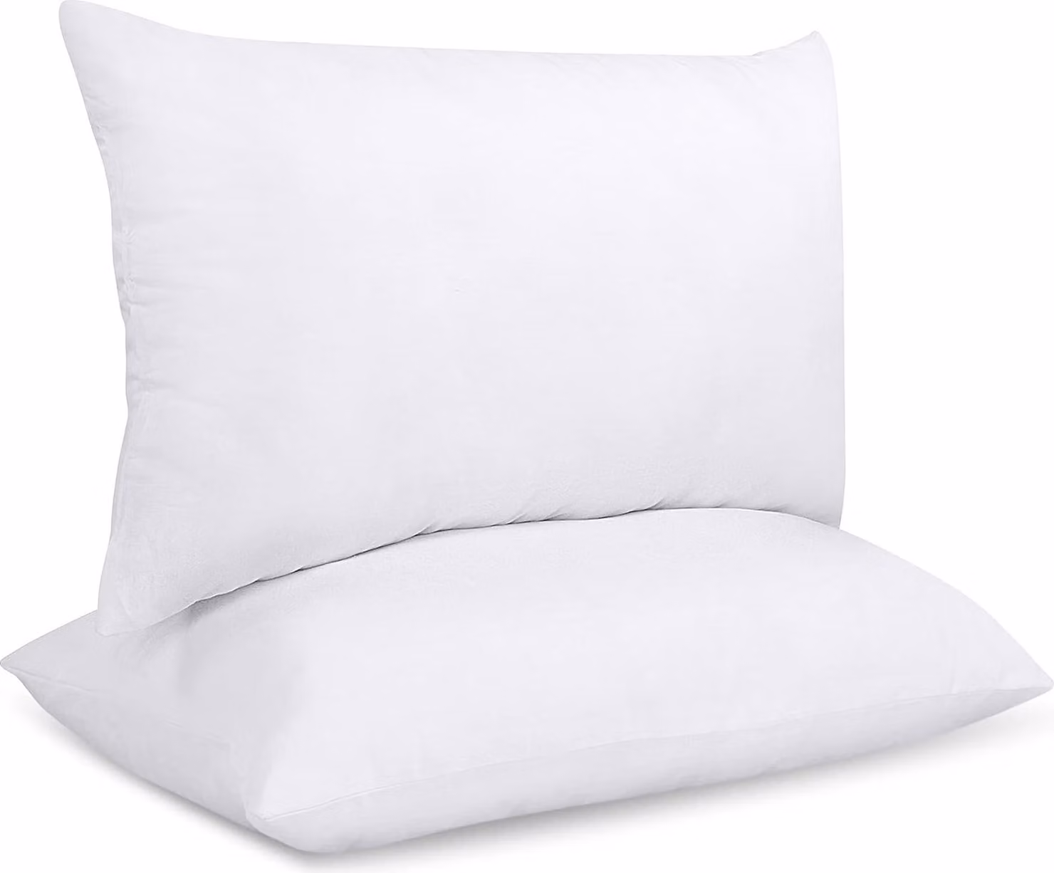 Cuscino 50x60 cm antiallergico in microfibra liscia in silicone bianco