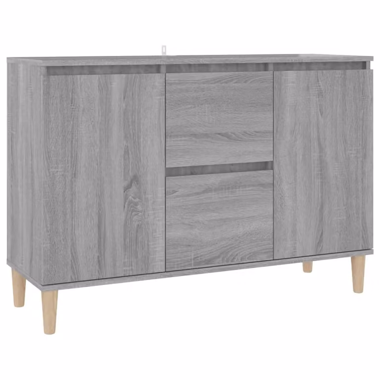 Credenza Grigio Sonoma 101x35x70 cm in Legno Ingegnerizzato