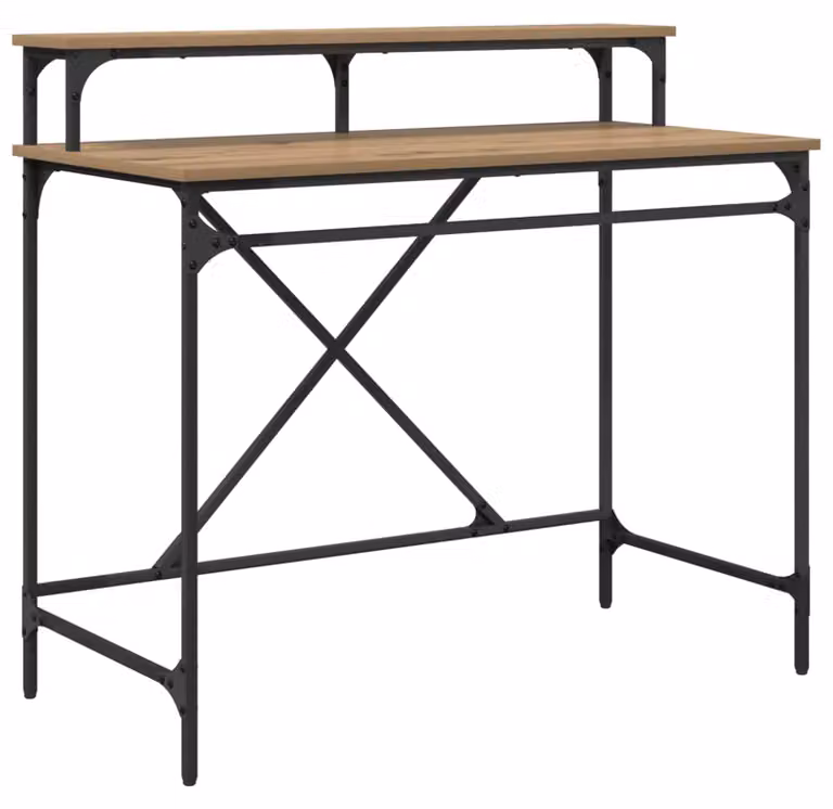 Scrivania Rovere artigianale 100 x 50 x 90 cm Legno multistrato