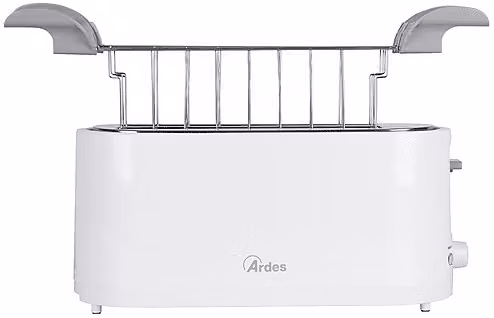 Tostapane Ardes Tosto Sleek Plus Bianco con 4 fessure, Potenza 1400 W e 7 livelli di tostatura