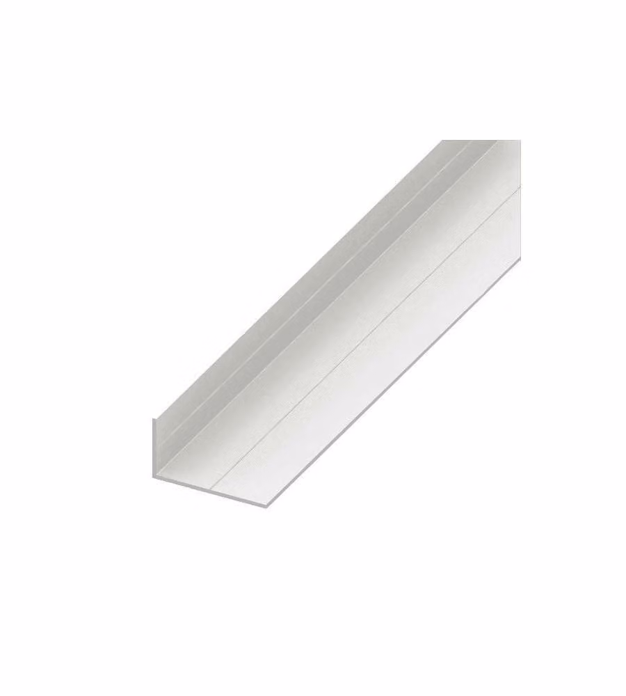 ALFER Angolare PVC Bianco 23,5x43,5 mm - Profilo Scanalato 2,5 m