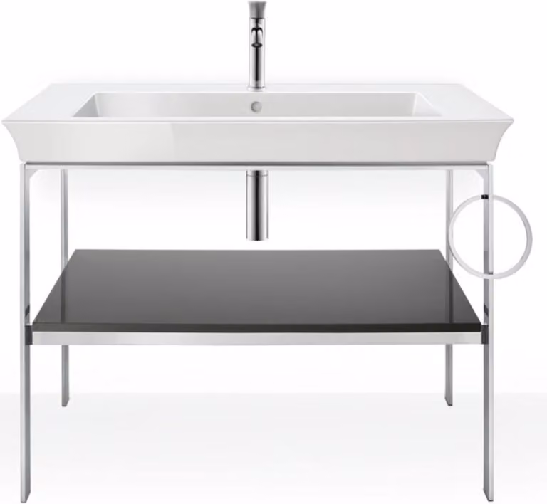 DURAVIT WT4544RH2H2 Consolle in metallo da terra Tulipano bianco