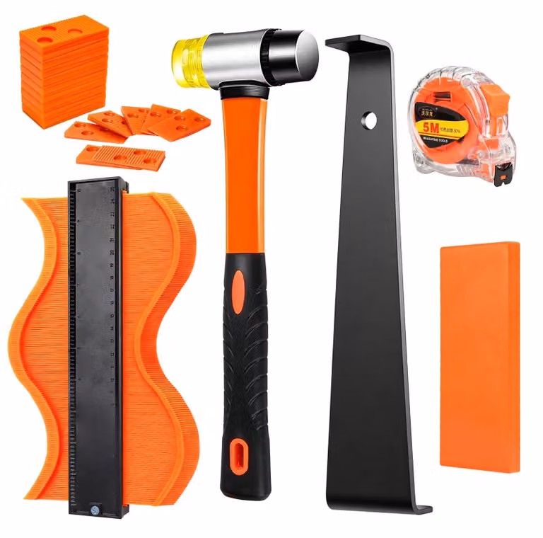 Elzusha - Kit professionale per la posa di laminato, composto da 45 pezzi