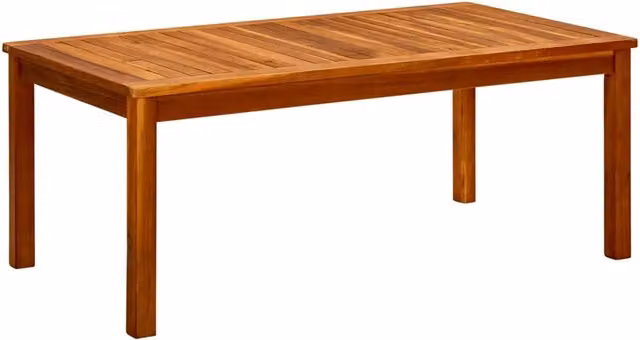 Tavolino da giardino rettangolare vidaXL in legno di acacia oliato marrone L: 60 cm, P: 45 cm, H: 60 cm – 1