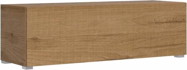 Mobile GIORDANOSHOP con anta a roll shutter in legno di quercia marrone L: 133,6 cm, P: 40,0 cm, H: 39,6 cm