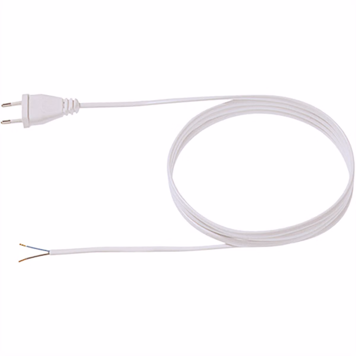 Cavo di alimentazione Bachmann con spina Euro, colore bianco, lunghezza 2 m