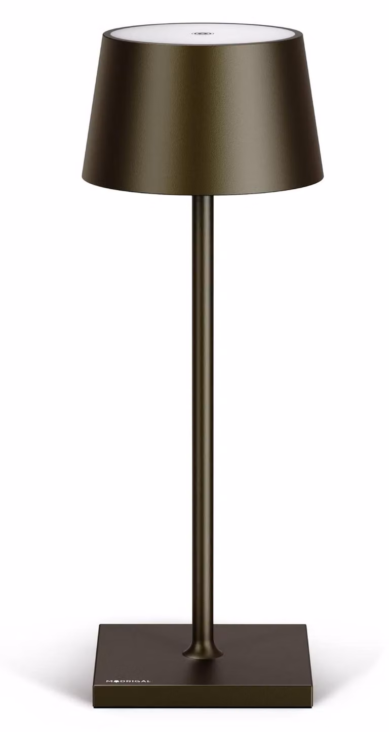 Lampada da tavolo elegante, senza fili - Lampada da tavolo LED - Lampada da tavolo ricaricabile a batteria, dimmerabile con controllo touch - Lampada da tavolo ricaricabile tramite USB-C - Lampada da tavolo a batteria, adatta per l'esterno - Colore: nero