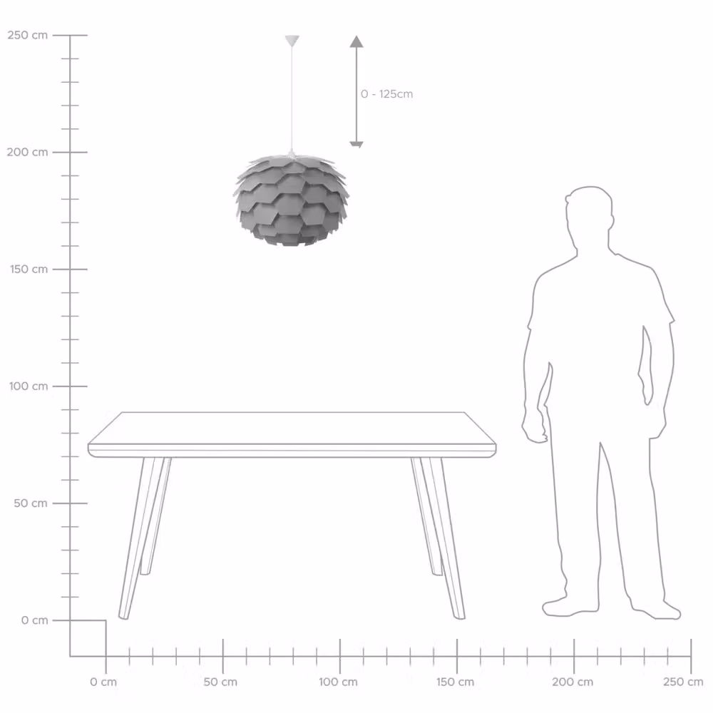 Lampadario sospeso moderno BELIANI a forma di fiore in plastica grigio – 2