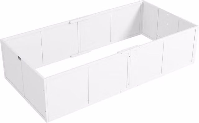 PawHut Box parto per cani e cuccioli con ingressi regolabili, Bianco, L 196 x P 96 x H 48 cm