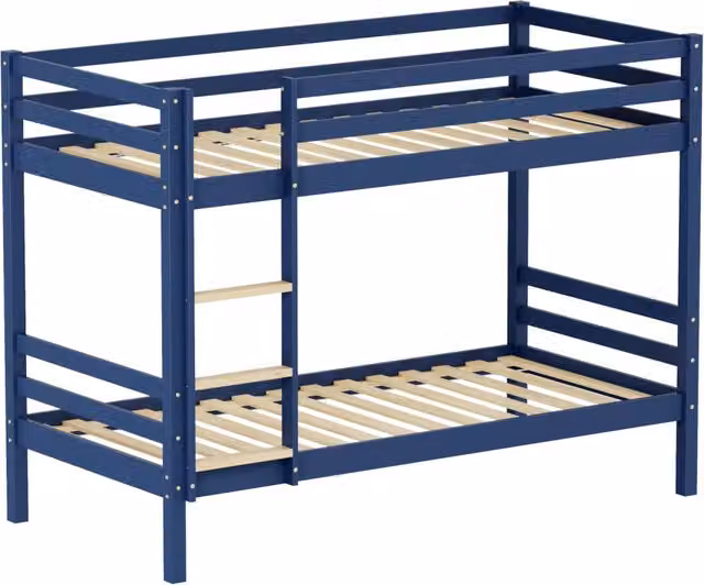 Letto a castello per bambini 190x90cm blu scuro AMBER