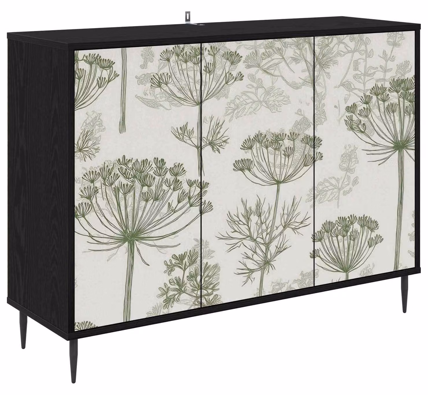 Mobile contenitore GOTHA, finitura effetto legno noce, dimensioni 102 x 33 x 76 cm