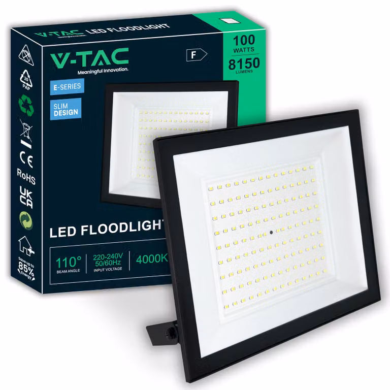 Faretto LED da esterno, 100 W, 8150 lumen, grado di protezione IP65, luce bianca neutra 4000 K