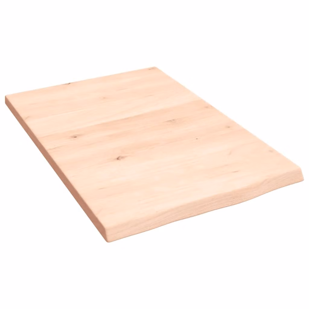Piano Bagno 40x60x2 cm in Legno Massello Non Trattato