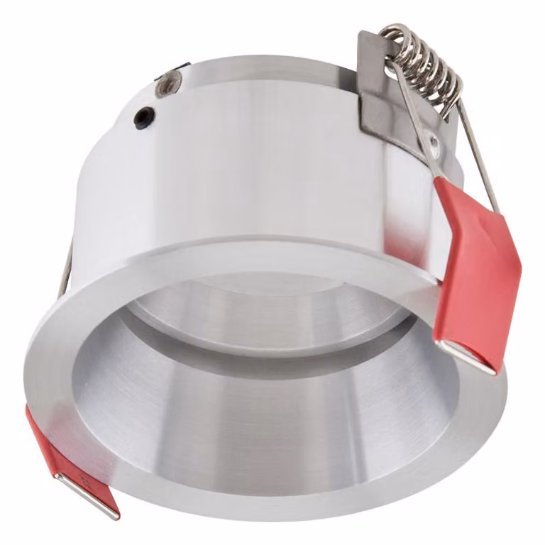 EVN Plafoniera rotonda in alluminio lucido IP20 GX5.3 12V Ø di incasso 68