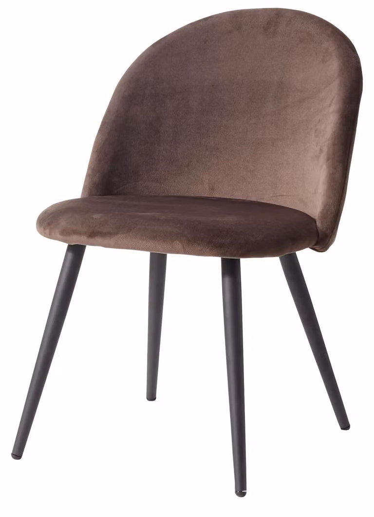 Set di 2 sedie da pranzo - sedie per la cucina - design scandinavo, moderno - rivestite in tessuto, senza braccioli - assemblaggio richiesto - colore blu