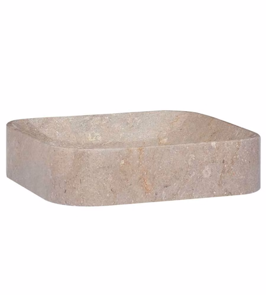Lavandino Grigio 40x40x10 cm in Marmo