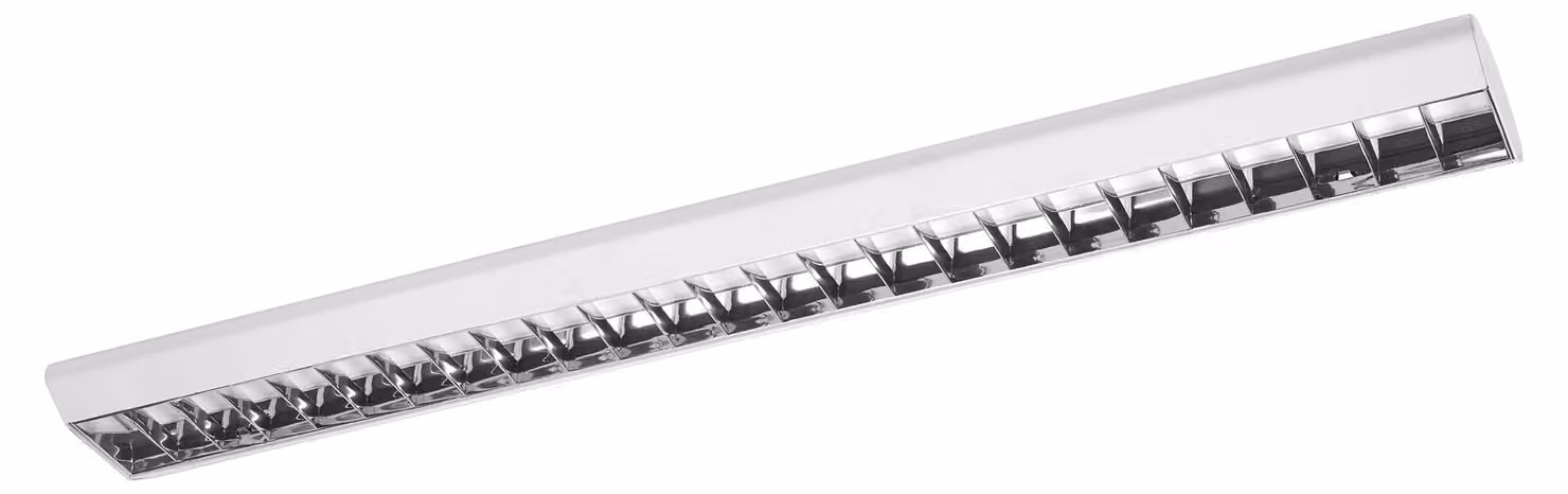 Lampada a soffitto LED Osram, serie Office Line Grid Curve, 120 cm, bianca, 40W, 6000 lm, luce bianca neutra, 4000K, dimmerabile a 3 livelli