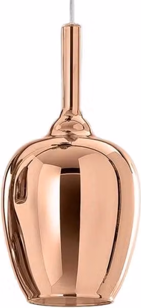 Ofelia S/10 Mini Lampada a sospensione in vetro borosilicato e rame specchiato con portalampada G9 di Gea Luce – 1