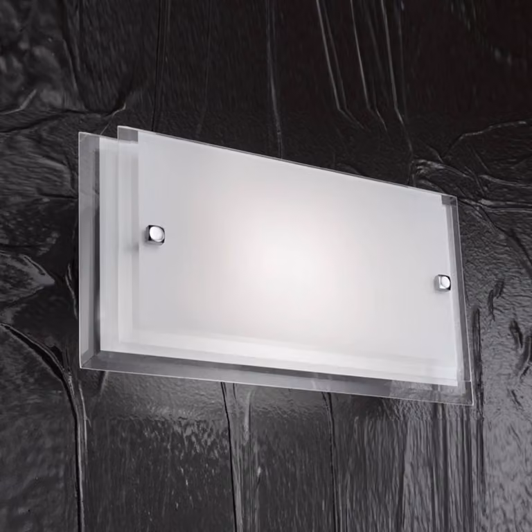 Fabas Luce Applique da parete MAGGIE, dimmerabile, Bianco / Opale, Soggiorno / Sala da pranzo, Metallo, Moderno, Applique