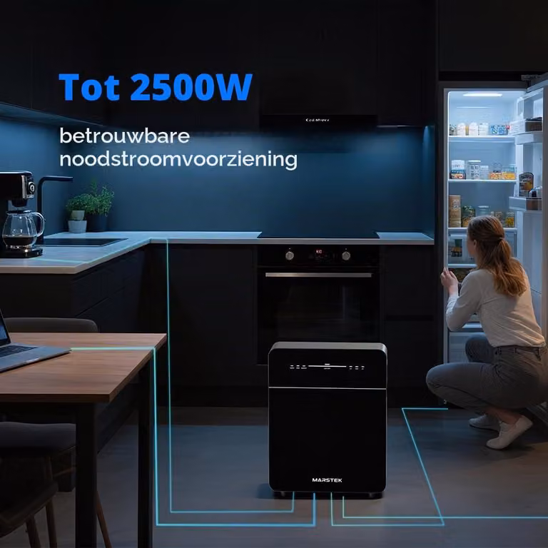 Sistema di accumulo energetico per balcone - Batteria LFP da 5,12 kWh - Inverter da 2,5 kW AC - Per uso domestico