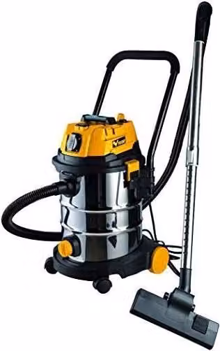 Vigour Aspiratutto in Acciaio Inox Argento con Presa per Elettroutensili 25 L 1500 W – 1
