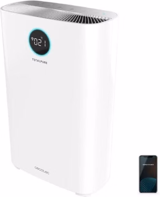 Purificatore d'aria Cecotec TotalPure 2500 Connected bianco con controllo App e Wi-Fi, filtro HEPA e carboni attivi