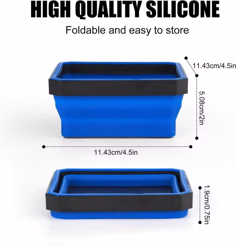 Cassetta portautensili magnetica in silicone nero