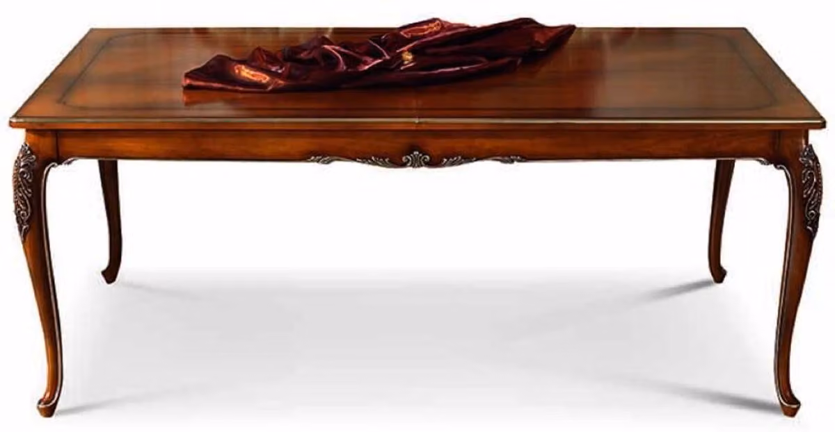 Casa Padrino Luxury Baroque Dining Table Brown / Silver 200-300 cm - Mobili barocchi - Italy