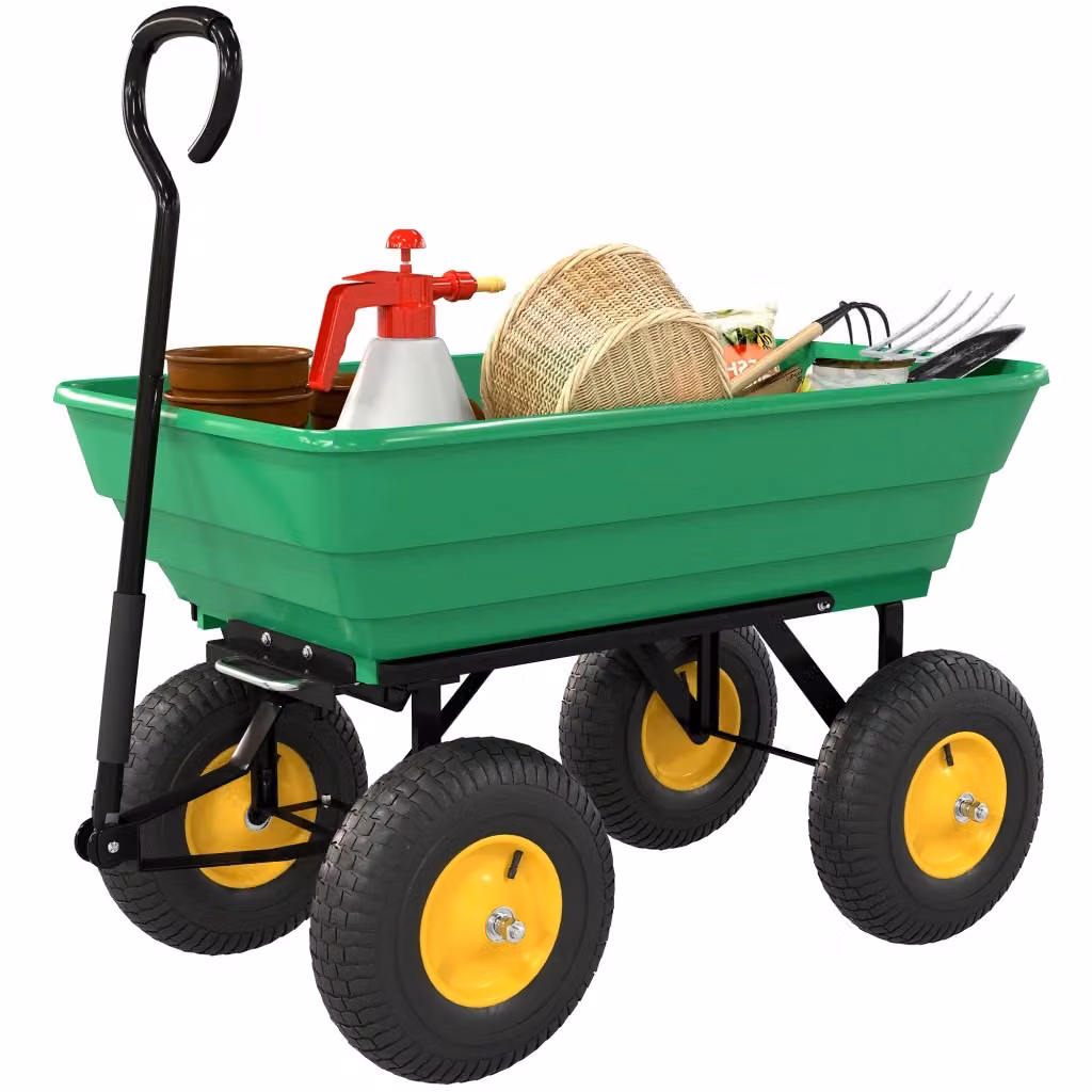 Carrello da Giardino Minimal Verde L: 109 cm, P: 52 cm, H: 94 cm – 2