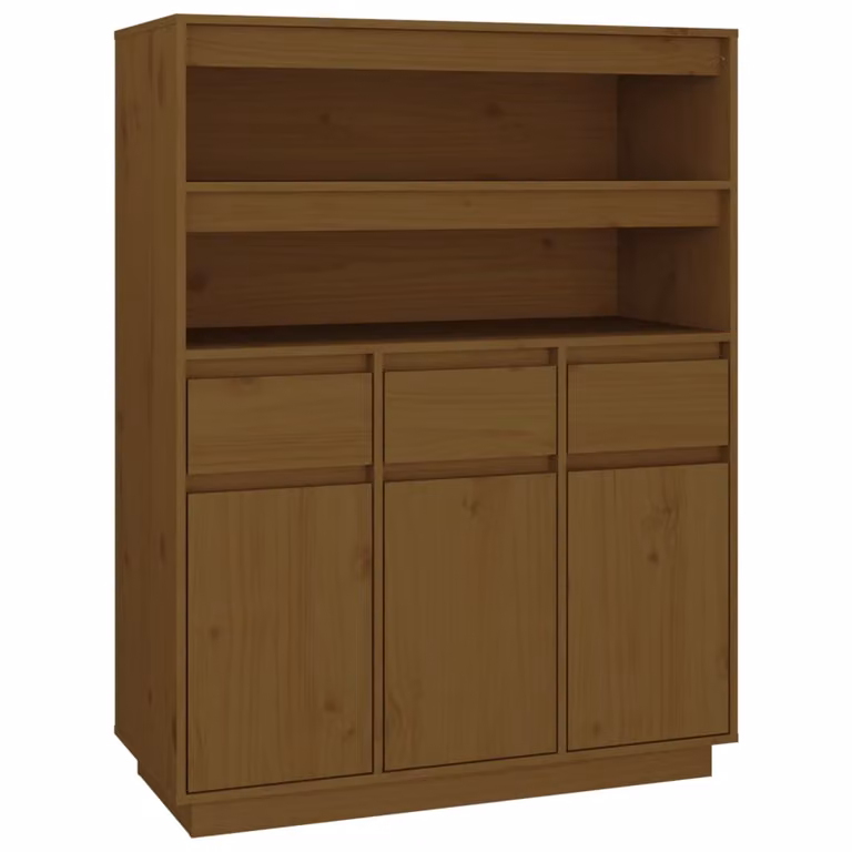 Credenza ambra 89x40x116,5 cm in Legno Massello di Pino