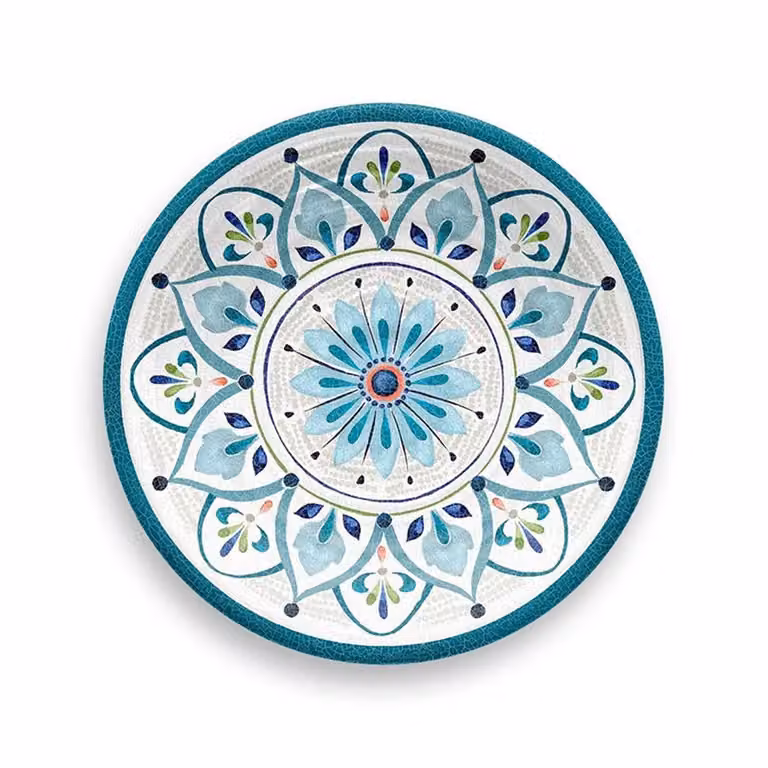 Piatto dessert in melamina, Linea Rabat, diam. 21,6cm - 6 pezzi