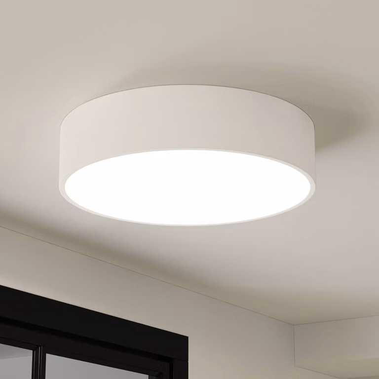 Plafoniera a LED Noabelle Arcchio, dimmerabile, Bianco / Opale, Cucina, Metallo, Moderno, Plafoniera LED