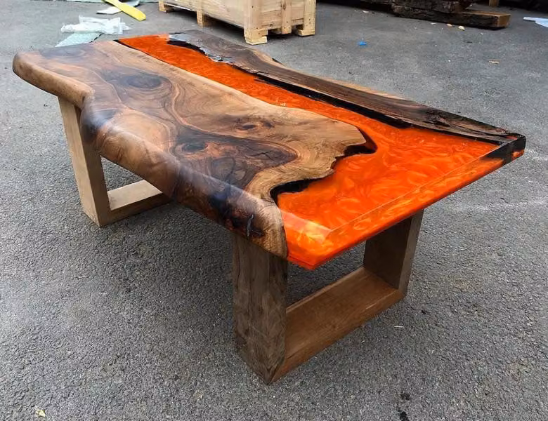 Couchtisch Hochwertig Rechteckig Luxus Design Holz Möbel Wohnzimmer Couchtische