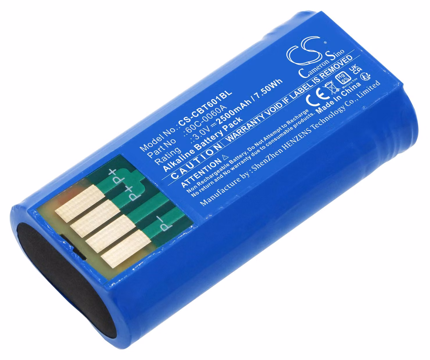 TECHTEK Batteria compatibile con [Cattron Theimeg] 70C-0003KIT-C, 70C0003KIT sostituisce 60C-0060A