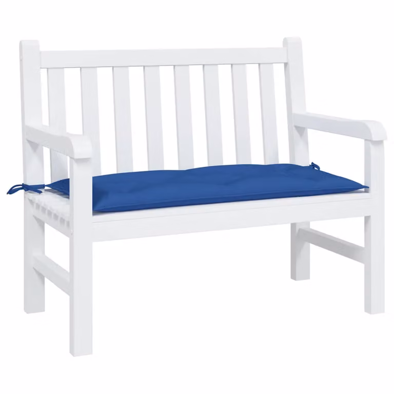 vidaXL Cuscino per Panca Blu L: 100 cm, P: 50 cm, H: 7 cm in Tessuto Oxford Idrorepellente e Traspirante