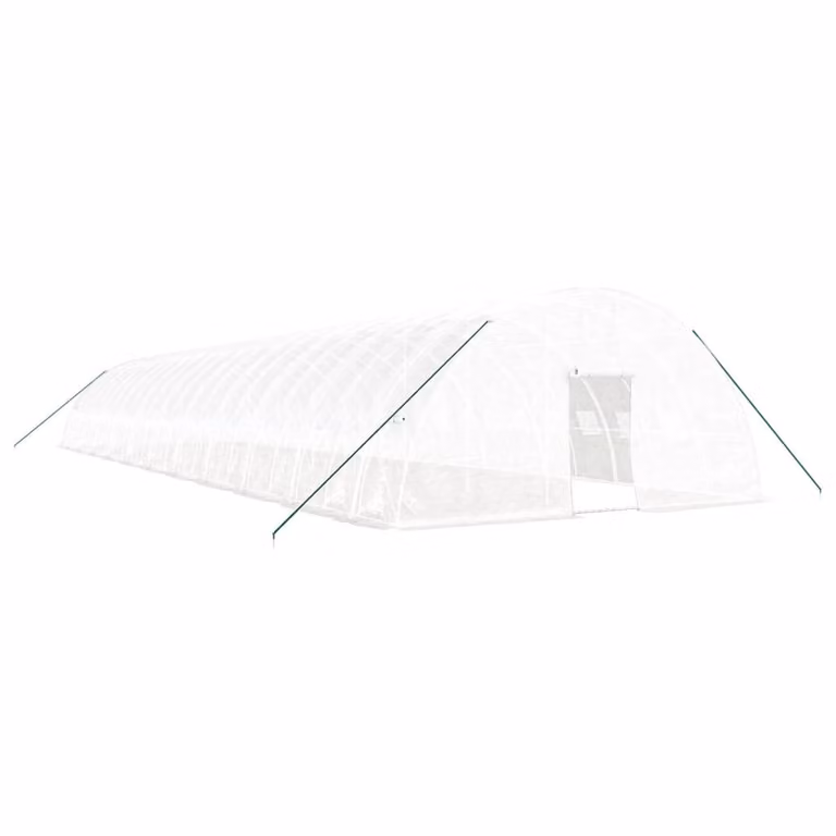 Serra con Telaio in Acciaio Bianco 132 m² 22x6x2,85 m